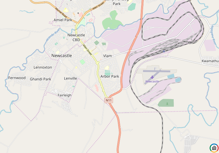 Map location of Arbor Park